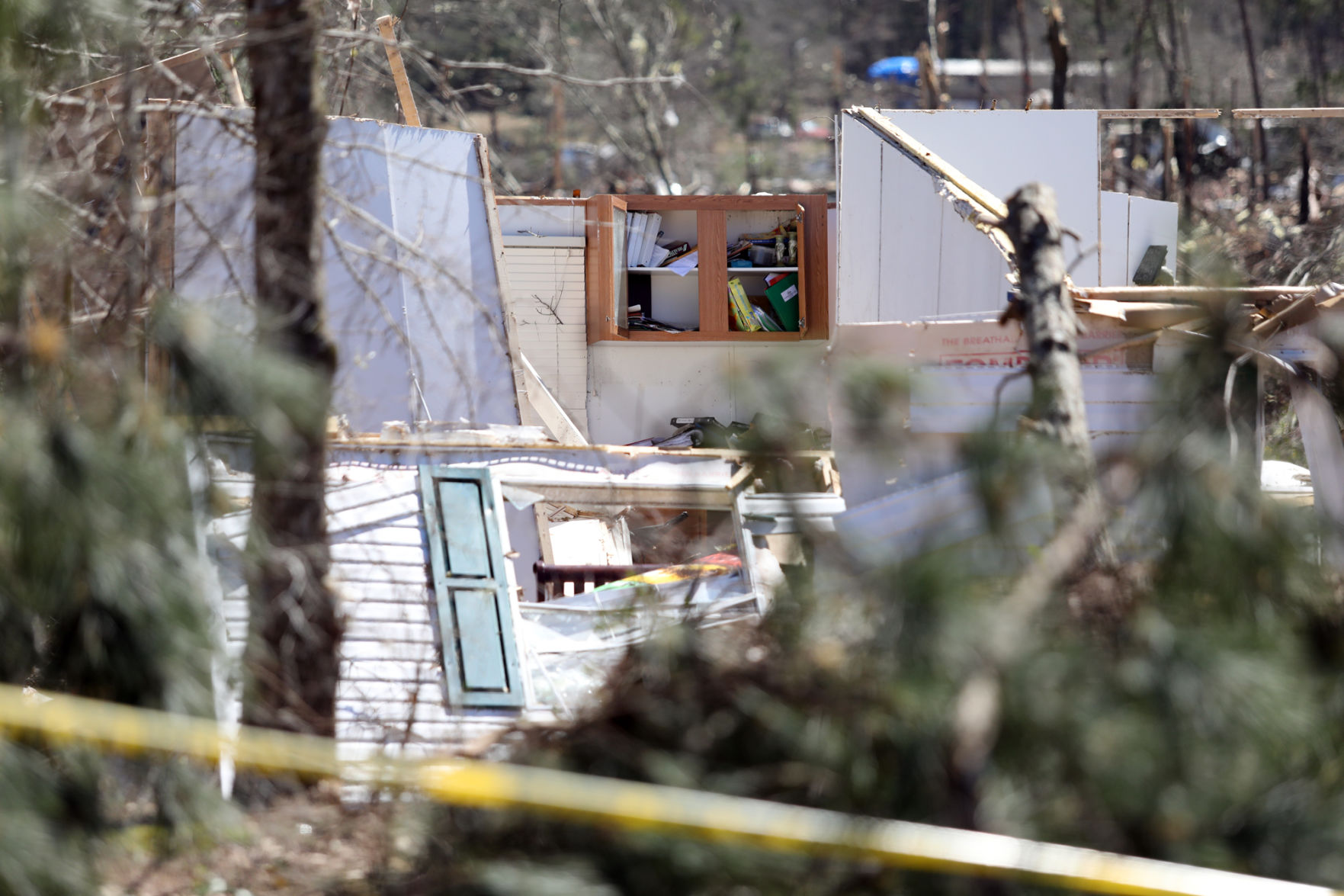 Tornado damage on Lee County Road 38